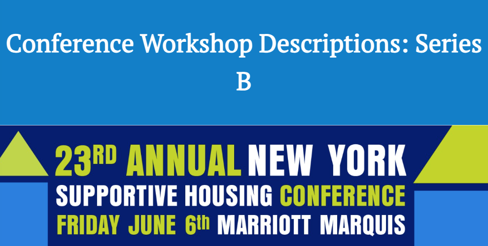 23rd Annual New York Supportive Housing Conference